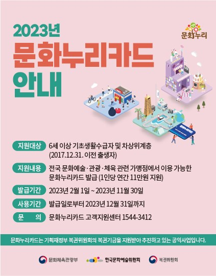 2023년도 문화누리카드 포스터.bmp
